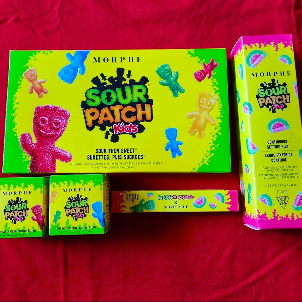 Morphe x Sour patch kids makeup collection set NWT